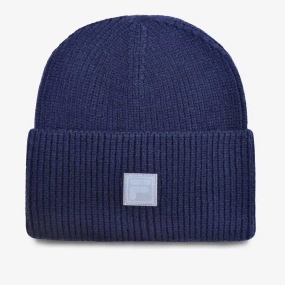 NWT Fila Peacoat Wide Cuff Shoreman Beanie Hat - Picture 1 of 4